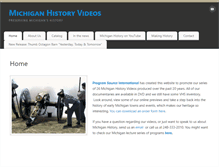Tablet Screenshot of michiganhistoryvideos.com